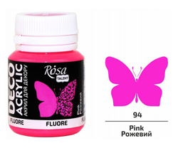 Akrylová barva Rosa Decor 20ml  194 Fluo pink